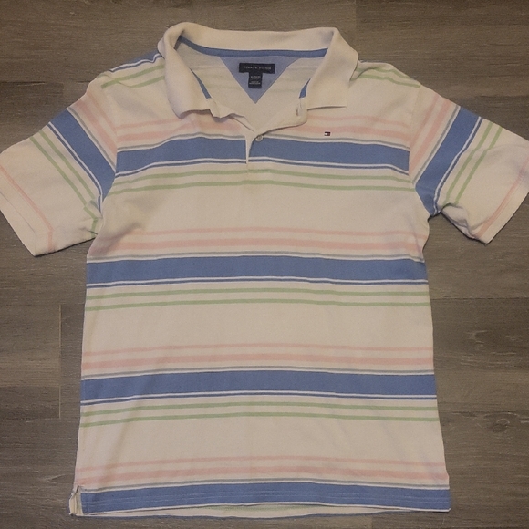 Tommy Hilfiger Pastel Striped Polo - Picture 1 of 7